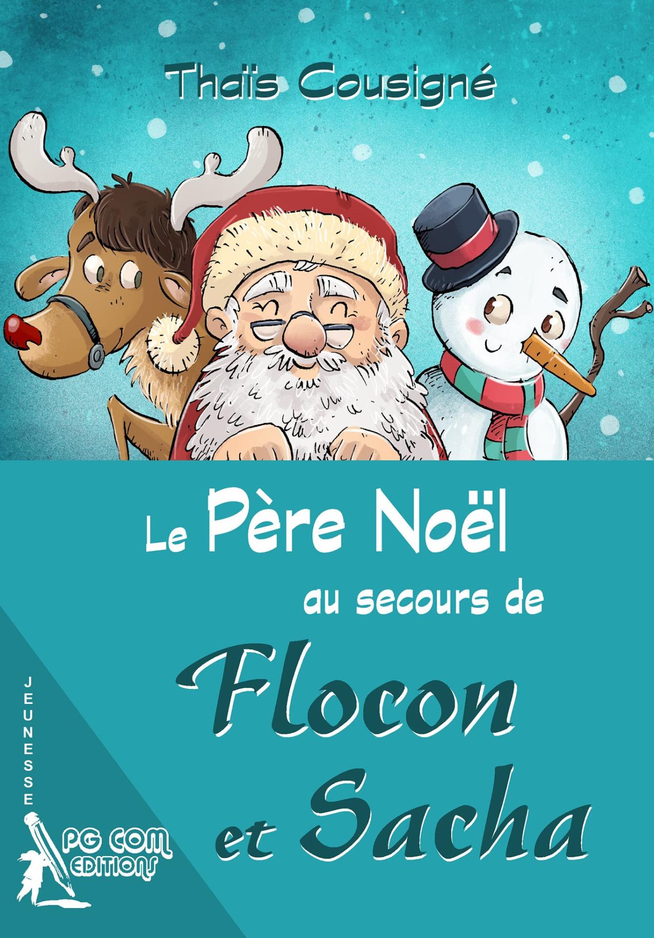 1ere de couv le pere noel au secours de flocon et sacha